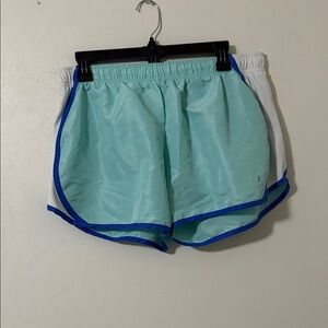 Danskin Now Light BlueGreen,  and White Athletic Shorts